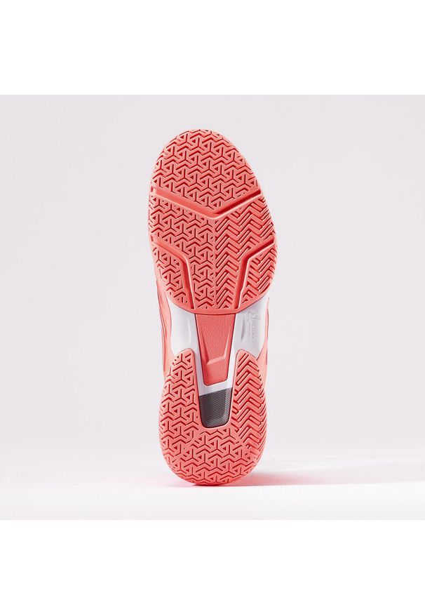 ARTENGO - Buty do tenisa damskie Artengo TS990. Kolor: czerwony, różowy, pomarańczowy, szary, wielokolorowy. Materiał: mesh, kauczuk. Szerokość cholewki: normalna. Sport: tenis
