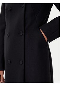 BOSS Płaszcz wełniany Cale 50550723 Czarny Relaxed Fit. Kolor: czarny. Materiał: wełna #6