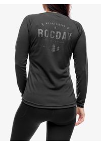 ROCDAY - Koszulka rowerowa MTB damska Rocday Jersey Patrol Lady. Kolor: czarny. Materiał: jersey