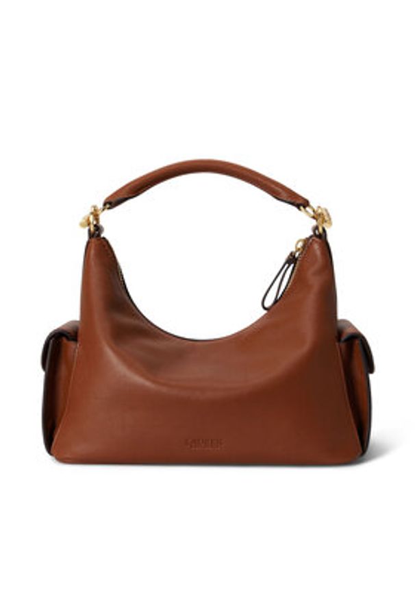 Lauren Ralph Lauren - LAUREN RALPH LAUREN Torebka 431P06064001 Brązowy. Kolor: brązowy. Materiał: skórzane