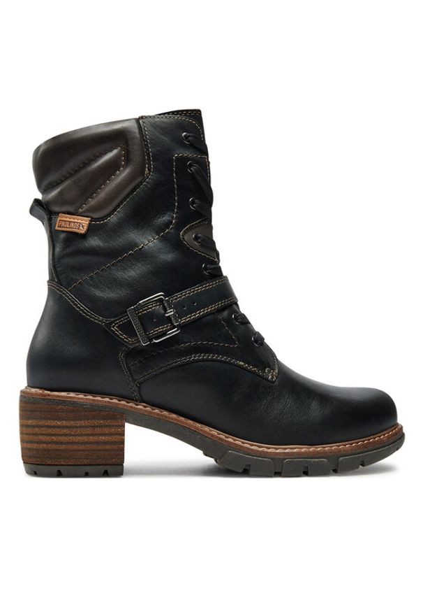 Pikolinos Trzewiki W1T-8675C1 Czarny. Kolor: czarny. Materiał: skóra