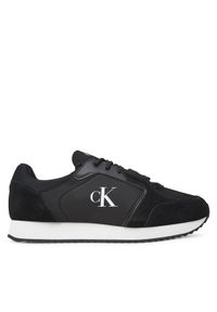 Calvin Klein Jeans Sneakersy Retro Runner Sock Lace Up Ny-Su YM0YM01326 Czarny. Kolor: czarny. Materiał: materiał #1
