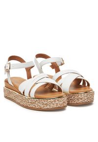 TOMMY HILFIGER - Tommy Hilfiger Espadryle T3A2-33790-0371 S Biały. Kolor: biały. Materiał: skóra #3
