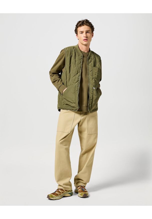Wrangler - WRANGLER MĘSKA KAMIZELKA ELEVATED VEST IVY GREEN 112357210 W44E016396