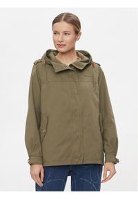 Pepe Jeans Parka Sally PL402319 Zielony Regular Fit. Kolor: zielony. Materiał: bawełna