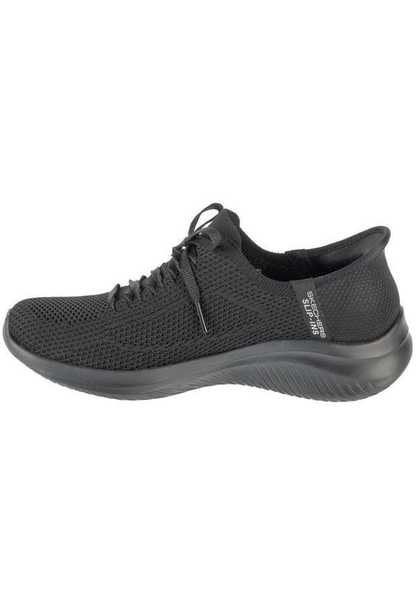 skechers - Buty sportowe Sneakersy damskie, Slip-Ins: Ultra Flex 3.0 - Elevated Motion. Kolor: czarny. Sport: turystyka piesza