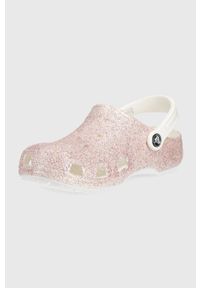 Crocs klapki kolor różowy. Nosek buta: okrągły. Kolor: różowy. Materiał: guma #4