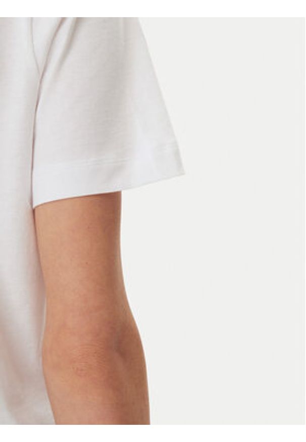 Munthe T-Shirt Fynella 251110925160 Biały Regular Fit. Kolor: biały. Materiał: bawełna