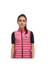 FJORK MERINO - Damska kurtka puchowa bez rękawów Merino Nordend. Kolor: różowy. Materiał: poliamid, puch, wełna. Długość rękawa: bez rękawów. Sezon: lato