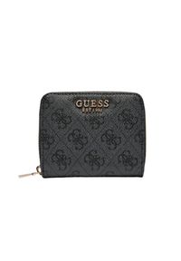 Guess - GUESS Czarny portfel damski Laurel. Kolor: czarny. Materiał: materiał #3
