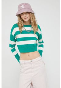 only - Only sweter damski kolor zielony lekki. Kolor: zielony. Materiał: dzianina. Długość rękawa: długi rękaw. Długość: długie #4