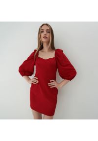 Mohito - Czerwona sukienka mini - Czerwony. Kolor: czerwony. Długość: mini