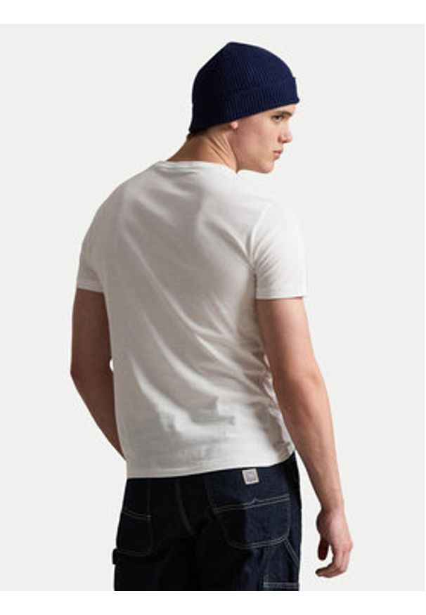 Polo Ralph Lauren T-Shirt 710P07343001 Biały Regular Fit. Typ kołnierza: polo. Kolor: biały. Materiał: bawełna