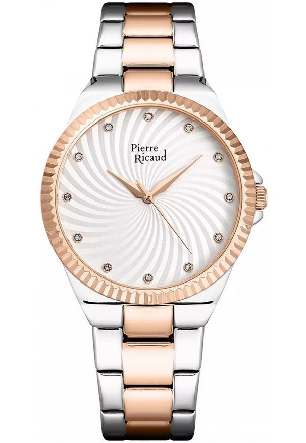 Zegarek damski Pierre Ricaud P22073.R1R3Q CYRKONIE srebrny. Kolor: srebrny