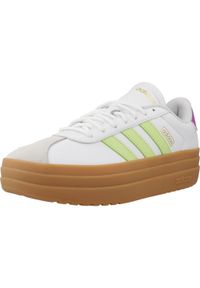 Adidas - Kapcie ADIDAS VL COURT BOLD Biały. Kolor: biały. Materiał: syntetyk, tkanina, skóra. Styl: sportowy