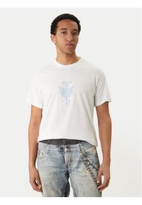 Versace Jeans Couture T-Shirt 80GAHT14 CJ00T Biały Regular Fit. Kolor: biały. Materiał: bawełna #1