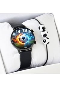Smartwatch Rubicon Zestaw dziecięcy na Komunię SMARTWATCH Rubicon CZARNY AMOLED ROZMOWY SPORT ALWAYS DISPLAY. Rodzaj zegarka: smartwatch. Kolor: czarny. Styl: sportowy #1