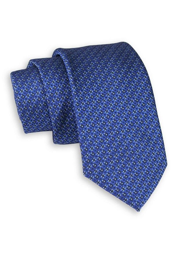 Niebieski Elegancki Krawat -Chattier- 6,5cm, Męski, Wzór Geometryczny. Kolor: niebieski. Materiał: tkanina. Wzór: geometria. Styl: elegancki