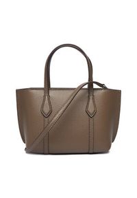 Tory Burch Torebka Perry Mini Tote 175548 Brązowy. Kolor: brązowy. Materiał: skórzane #4