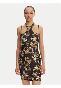 Versace Jeans Couture Sukienka koktajlowa 78HAO914 Czarny Slim Fit. Kolor: czarny. Materiał: syntetyk. Styl: wizytowy
