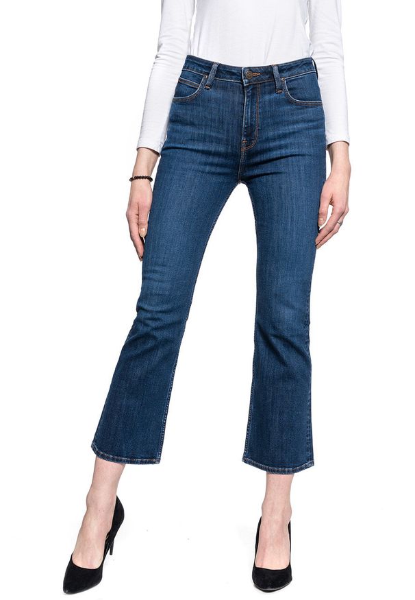 Lee - LEE KICKED FLARE DAMSKIE SPODNIE JEANSOWE L30TMOHW 112106719
