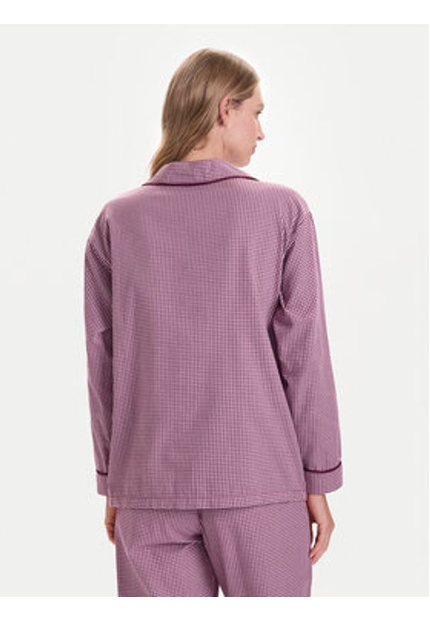 United Colors of Benetton - United Colors Of Benetton Koszulka piżamowa 4MYG3M00D Bordowy Regular Fit. Kolor: czerwony. Materiał: bawełna