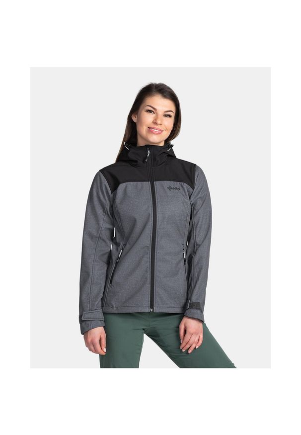 Damska kurtka softshell Kilpi RAVIA-W. Kolor: szary. Materiał: softshell