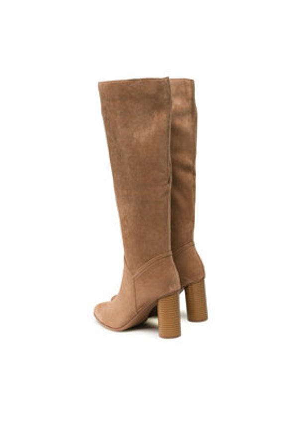 Jenny Fairy Kozaki LS5784-02 Brązowy. Kolor: brązowy. Materiał: materiał