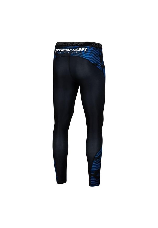 Legginsy sportowe męskie EXTREME HOBBY HAVOC. Kolor: niebieski. Materiał: elastan, poliester