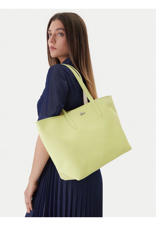 Lacoste Torebka NF2142AA Zielony jasny. Kolor: zielony. Materiał: skórzane