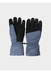4f - 4F Rękawice narciarskie Thinsulate męskie - granatowe M. Kolor: niebieski. Materiał: tkanina, dzianina, syntetyk, materiał. Technologia: Thinsulate. Sezon: zima. Sport: narciarstwo #1
