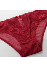 Intica - Biustonosz push-up z koronką i majtki komplet bielizny Dujka. Kolor: biały. Materiał: koronka. Wzór: koronka #4