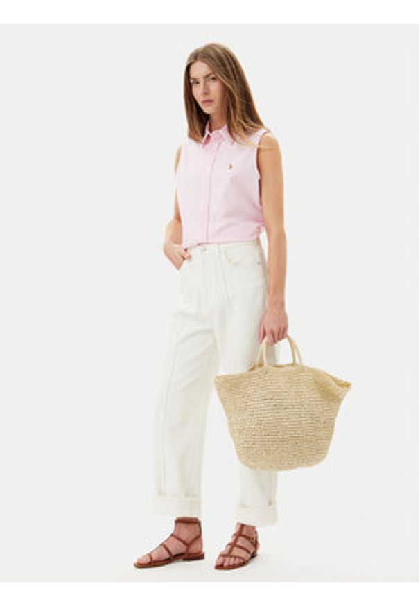 Polo Ralph Lauren Koszula 211968896003 Różowy Classic Fit. Typ kołnierza: polo. Kolor: różowy. Materiał: bawełna