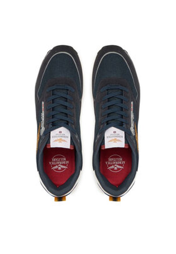 Aeronautica Militare Sneakersy 251SC288CT3545 Granatowy. Kolor: niebieski. Materiał: skóra, zamsz