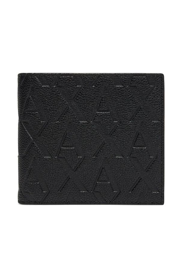 Armani Exchange Duży Portfel Męski XM000167 AF12133 UC001 Czarny. Kolor: czarny. Materiał: skóra