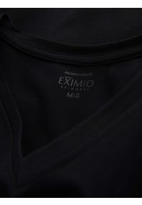 Ombre Clothing - Longsleeve męski V-neck SLIM FIT z elastanem i printem – czarny V1 OM-LSBC-0123 - XXL. Okazja: na co dzień. Typ kołnierza: dekolt w serek. Kolor: czarny. Materiał: elastan. Długość rękawa: długi rękaw. Wzór: nadruk. Styl: klasyczny, casual #7