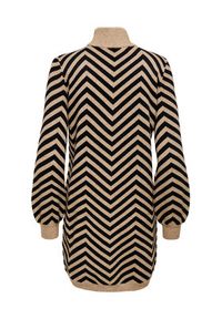 only - ONLY Sukienka dzianinowa Julia 15366284 Brązowy Regular Fit. Kolor: brązowy. Materiał: syntetyk #6