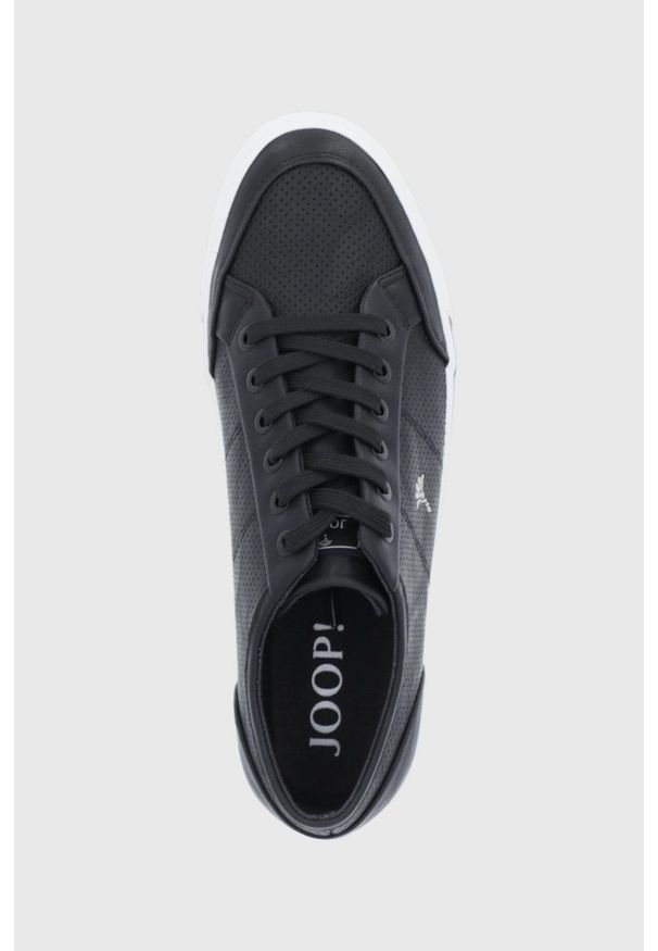 JOOP! - Joop! Buty kolor czarny. Zapięcie: sznurówki. Kolor: czarny. Materiał: guma. Obcas: na obcasie. Wysokość obcasa: niski