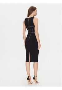 Elisabetta Franchi Sukienka koktajlowa AB-724-51E2-V440 Czarny Slim Fit. Kolor: czarny. Materiał: syntetyk. Styl: wizytowy #5
