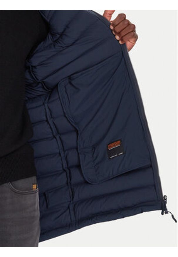 EA7 Emporio Armani Płaszcz zimowy 7M000687 AF15953 UB102 Granatowy Regular Fit. Kolor: niebieski. Materiał: syntetyk. Sezon: zima