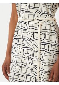 TOMMY HILFIGER - Tommy Hilfiger Sukienka codzienna WW0WW49772 Beżowy jasny Regular Fit. Okazja: na co dzień. Kolor: beżowy. Materiał: bawełna. Typ sukienki: proste. Styl: casual #4