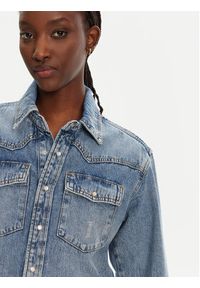 Liu Jo Koszula jeansowa UA5203 D4306 Niebieski Relaxed Fit. Kolor: niebieski. Materiał: bawełna, jeans #4