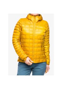 Kurtka puchowa damska Rab Mythic Alpine Light Jacket. Kolor: żółty. Materiał: puch