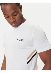 BOSS T-Shirt Tech TOC 50543329 Biały Slim Fit. Kolor: biały. Materiał: syntetyk #5