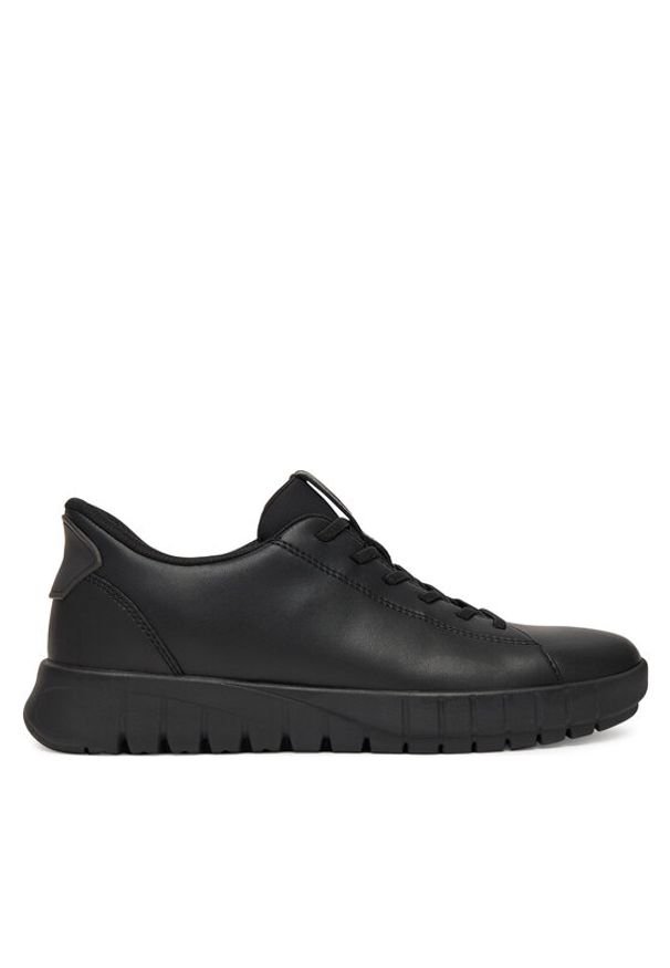 Geox Sneakersy D Flextride Plus D567SA 09B15 C9999 Czarny. Kolor: czarny. Materiał: skóra