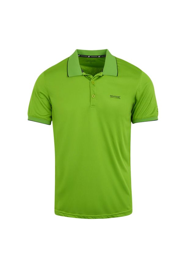 Polo Regatta Remex II. Typ kołnierza: polo. Kolor: zielony. Styl: sportowy