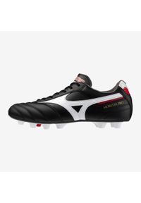 Buty piłkarskie Mizuno Morelia II Pro FG skórzane. Okazja: na urodziny. Kolor: czarny, biały, wielokolorowy. Materiał: skóra. Sport: piłka nożna