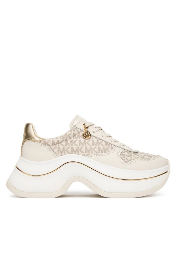 MICHAEL Michael Kors Sneakersy Arla 43F5ARFS2L Beżowy. Kolor: beżowy. Materiał: skóra