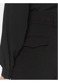 Babylon Spodnie materiałowe S00534 Czarny Relaxed Fit. Kolor: czarny. Materiał: syntetyk