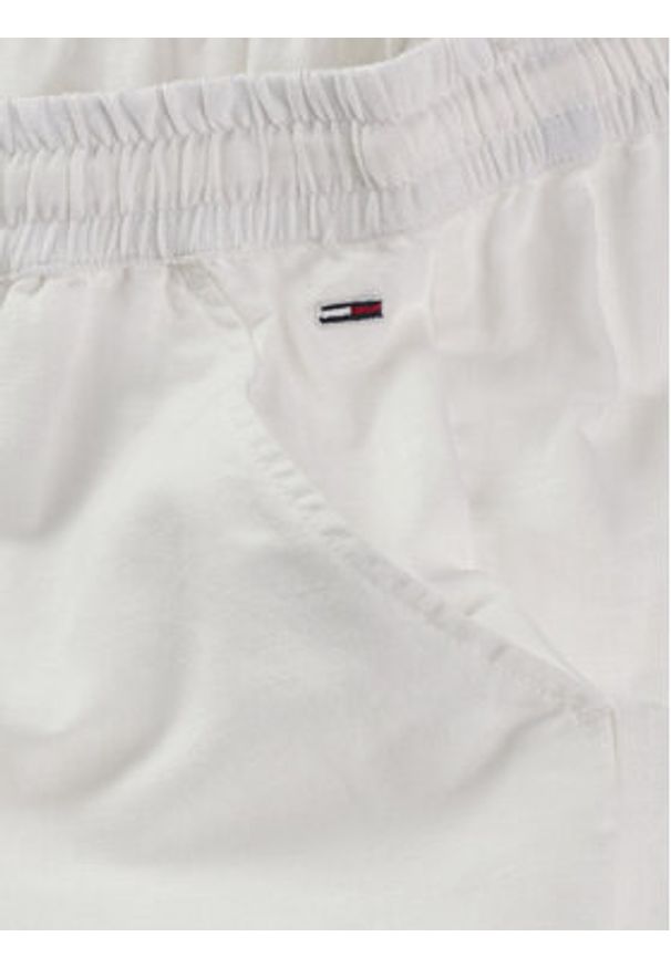 Tommy Jeans Spodnie materiałowe DW0DW20352 Écru Regular Fit. Materiał: bawełna